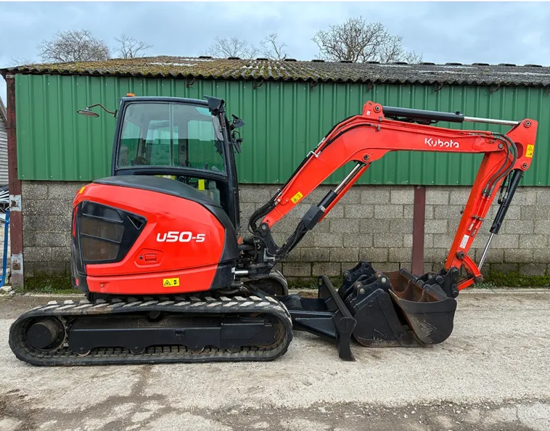 5T Excavator Kubota U50-5 High Spec Air Con & Reversing camera